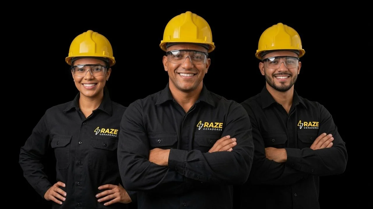 Equipe técnica da Raze Geradores